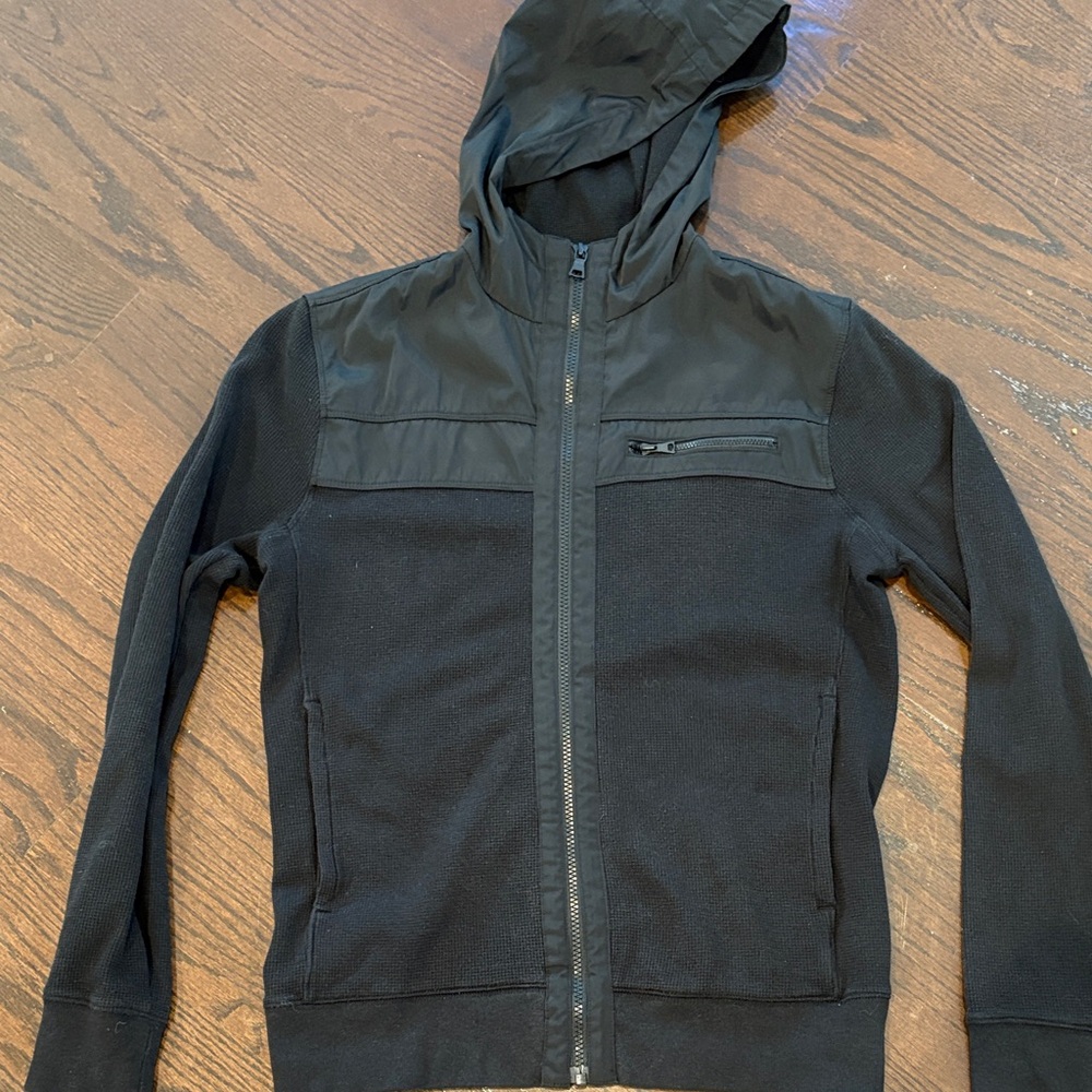 Banana Republic Black Hooded Jacket